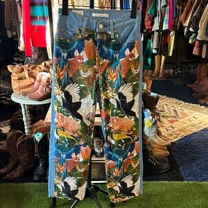 FARM RIO + Levi’s Ribcage Straight Light Blue Jeans - Size 25